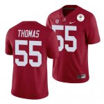 Men's Alabama Crimson Tide #55 Derrick Thomas 2021 Rose Bowl Crimson NCAA College Football Jersey 2403OALL3